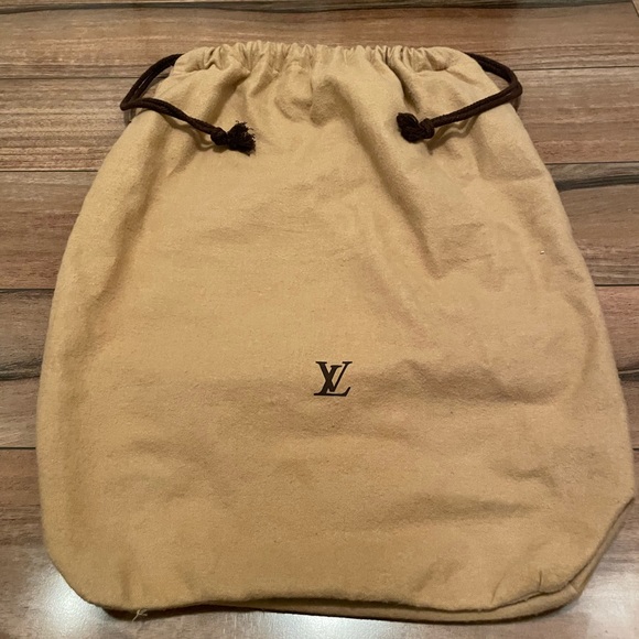 🖤🖤 RARE- VINTAGE LV DUSTBAG w/Drawstring (Vintage are darker brown/thicker) - Picture 3 of 11